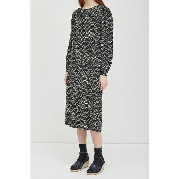 A.P.C. Marguerite Belted Floral Print Midi Dress SSENSE Garmentory 36 S $595 - Picture 13 of 16